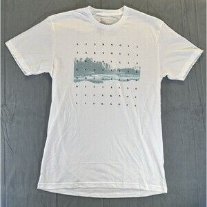 Linksoul Golf TShirt White Short Sleeve Men's Small Graphic Tee NEW